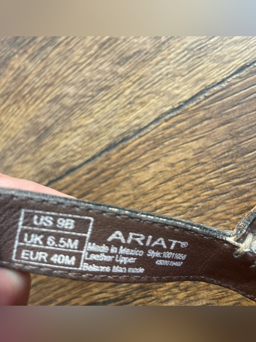 Ariat Rare Chestnut Brown Leather Logo Sandal Equestrian Horse Bit Detail Size 9 - Picture 7 of 9